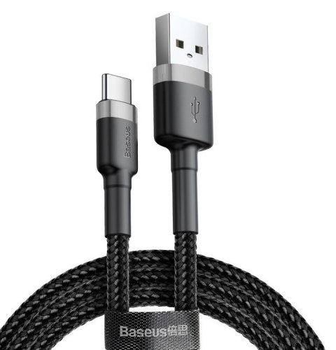BASEUS KABEL USB-C CAFULE CATKLF-UG1 2A 3M CZARNY BASEUS KABEL USB-C CAFULE CATKLF-UG1 2A 3M CZARNY