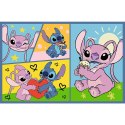 Puzzle 2x70 Ze Stitchem nie ma nudy - Disney Lilo and Stitch Trefl 34444