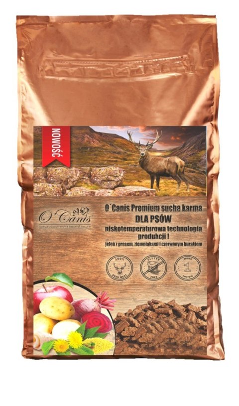 O´Canis Premium jeleń, ziemniak,burak dla psa 6kg O´Canis Premium jeleń, ziemniak,burak dla psa 6kg