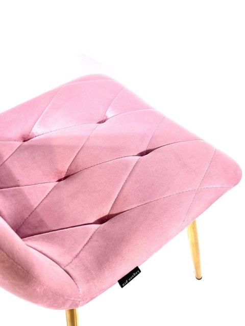 Krzesło tapicerowane BORGO VELVET PINK GOLD II GATUNEK Krzesło tapicerowane BORGO VELVET PINK GOLD II GATUNEK