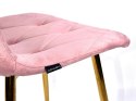 Krzesło tapicerowane BORGO VELVET PINK GOLD II GATUNEK