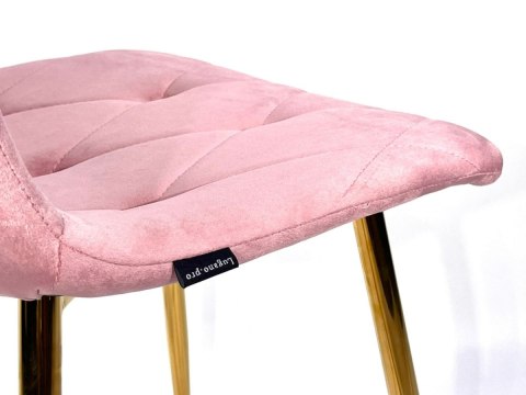 Krzesło tapicerowane BORGO VELVET PINK GOLD II GATUNEK Krzesło tapicerowane BORGO VELVET PINK GOLD II GATUNEK