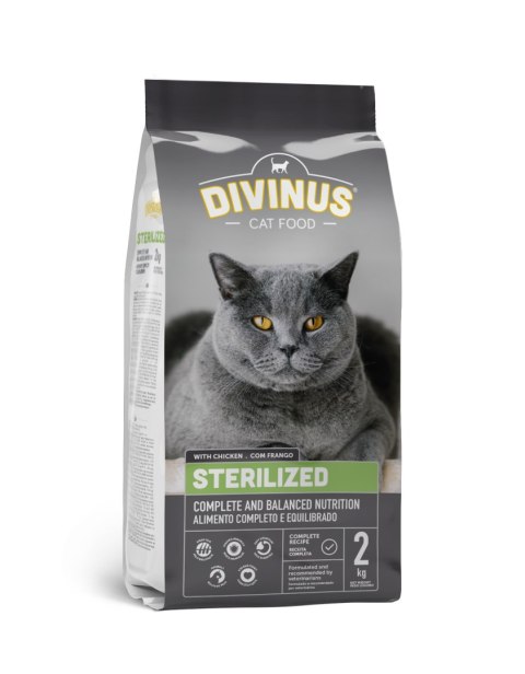 Divinus Cat Sterilized dla kotów sterylizowanych 2kg Divinus Cat Sterilized dla kotów sterylizowanych 2kg