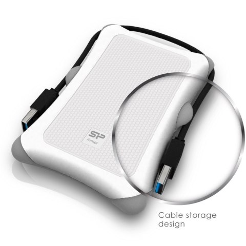Dysk zewnętrzny HDD Silicon Power Armor A30 (2TB; 2.5"; USB 3.2; 5400 obr/min; White; SP020TBPHDA30S3W) Dysk zewnętrzny HDD Silicon Power Armor A30 (2TB; 2.5"; USB 3.2; 5400 obr/min; White; SP020TBPHDA30S3W)