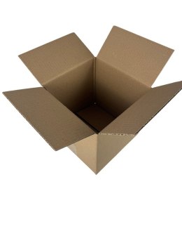 KARTON KLAPOWY, pudełko zrobione z tektury 3W 3 warstwowej, kolor szaro/brązowy, 300x300x200mm 380G/M2 20 SZTUK