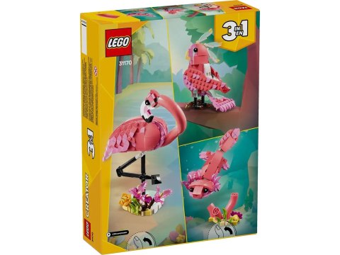LEGO CREATOR 31170 Dzikie zwierzęta: różowy flaming LEGO CREATOR 31170 Dzikie zwierzęta: różowy flaming