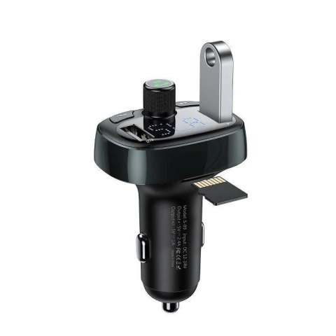 Transmiter FM Bluetooth Baseus S-09 CCMT000301 z ładowarką USB 3.4A Transmiter FM Bluetooth Baseus S-09 CCMT000301 z ładowarką USB 3.4A