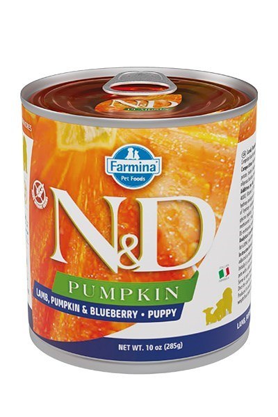 FARMINA N&D Pumpkin Dog Lamb, Pumpkin, Blueberry Puppy - mokra karma dla szczeniąt - 285g FARMINA N&D Pumpkin Dog Lamb, Pumpkin, Blueberry Puppy - mokra karma dla szczeniąt - 285g