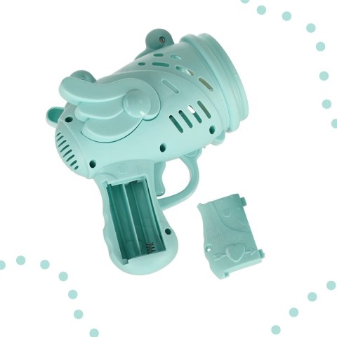 Pistolet do baniek mydlanych bańki mydlane ze skrzydłami niebieski Pistolet do baniek mydlanych bańki mydlane ze skrzydłami niebieski