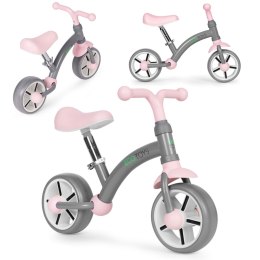Rowerek biegowy dla dzieci koła EVA regulacja siodełka szary ECOTOYS