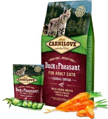 CARNILOVE CAT DUCK&PHEASANT HAIRBALL CONTROL 400G CARNILOVE CAT DUCK&PHEASANT HAIRBALL CONTROL 400G