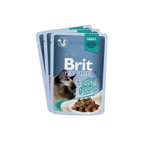 Brit Premium Family Plate dla kotów saszetki w sosie mix smaków 12x85g Brit Premium Family Plate dla kotów saszetki w sosie mix smaków 12x85g