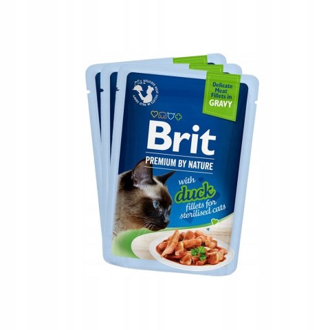 Brit Premium dla kotów sterylizowanych saszetki w sosie mix smaków 12x85 Brit Premium dla kotów sterylizowanych saszetki w sosie mix smaków 12x85
