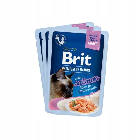 Brit Premium dla kotów sterylizowanych saszetki w sosie mix smaków 12x85 Brit Premium dla kotów sterylizowanych saszetki w sosie mix smaków 12x85