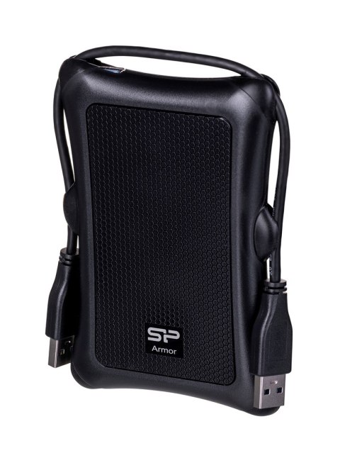 Dysk zewnętrzny HDD Silicon Power Armor A30 (1TB; 2.5"; USB 3.2; 5400 obr/min; Black; SP010TBPHDA30S3A) Dysk zewnętrzny HDD Silicon Power Armor A30 (1TB; 2.5"; USB 3.2; 5400 obr/min; Black; SP010TBPHDA30S3A)