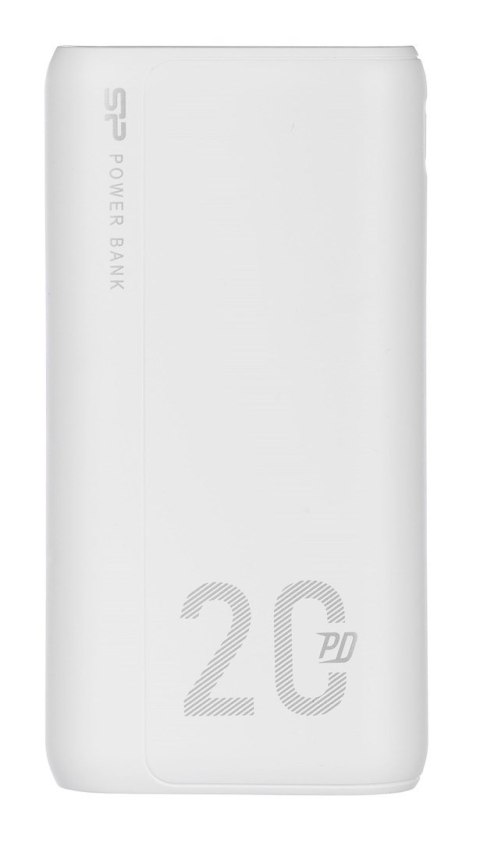 Powerbank Silicon Power QS15 20000mAh QC3.0+PD 2xUSB A, 1x mUSB + 1x USB C, biały Powerbank Silicon Power QS15 20000mAh QC3.0+PD 2xUSB A, 1x mUSB + 1x USB C, biały
