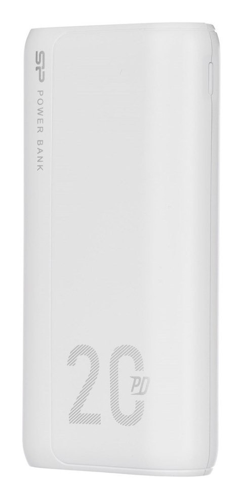 Powerbank Silicon Power QS15 20000mAh QC3.0+PD 2xUSB A, 1x mUSB + 1x USB C, biały Powerbank Silicon Power QS15 20000mAh QC3.0+PD 2xUSB A, 1x mUSB + 1x USB C, biały