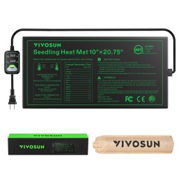 VIVOSUN MATA GRZEWCZA+TERMOSTAT 25.4x52.7