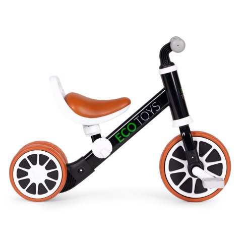 Rowerek biegowy jeździk z pedałami 2w1 czarny ECOTOYS Rowerek biegowy jeździk z pedałami 2w1 czarny ECOTOYS