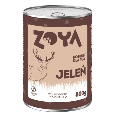 ZOYA Jeleń - puszka - Karma mokra dla psów - 800g ZOYA Jeleń - puszka - Karma mokra dla psów - 800g