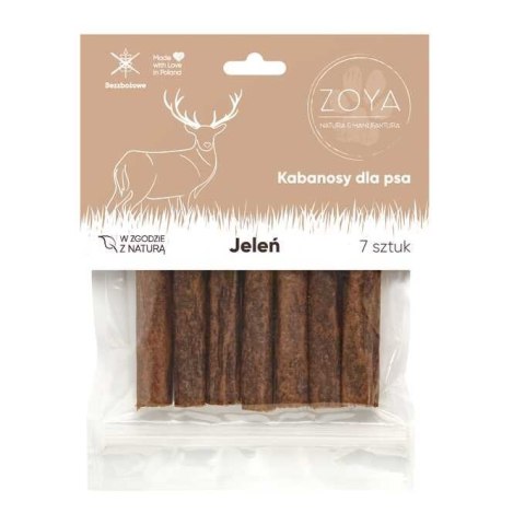 ZOYA Kabanosy z jelenia - Przysmak dla psów - 7szt ZOYA Kabanosy z jelenia - Przysmak dla psów - 7szt