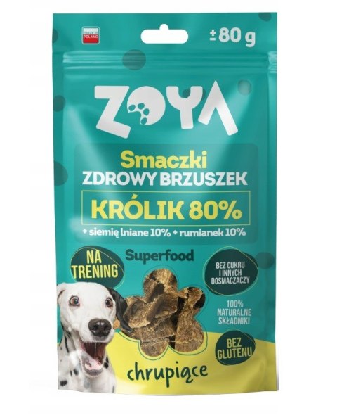 ZOYA Smaczki - Zdrowy brzuszek - Przysmak dla psów - 80g ZOYA Smaczki - Zdrowy brzuszek - Przysmak dla psów - 80g