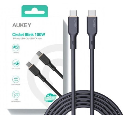 AUKEY CB-SCC101 KABEL USB-C QC PD 1M 5A 100W AUKEY CB-SCC101 KABEL USB-C QC PD 1M 5A 100W