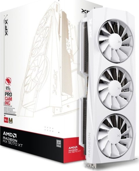 Karta graf. XFX Quicksilver RX 9070XT WH Mag Air 16 Karta graf. XFX Quicksilver RX 9070XT WH Mag Air 16
