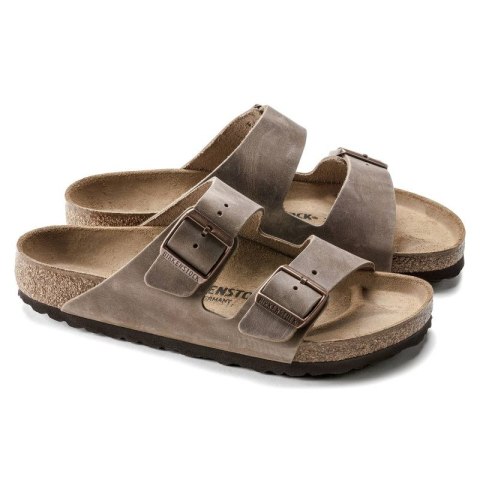 Klapki Birkenstock Arizona Tabacco Brown męskie/damskie brązowe regular szerokie (0352201) Klapki Birkenstock Arizona Tabacco Brown męskie/damskie brązowe regular szerokie (0352201)