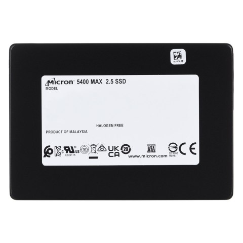 Dysk SSD Micron 5400 MAX 960GB SATA 2.5" MTFDDAK960TGB-1BC1ZABYYR (DWPD 5) Dysk SSD Micron 5400 MAX 960GB SATA 2.5" MTFDDAK960TGB-1BC1ZABYYR (DWPD 5)