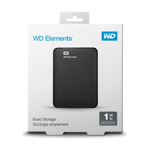 Dysk zewnętrzny HDD WD Elements (1TB; 2.5"; USB 3.0; Czarny; WDBUZG0010BBK-WESN) Dysk zewnętrzny HDD WD Elements (1TB; 2.5"; USB 3.0; Czarny; WDBUZG0010BBK-WESN)