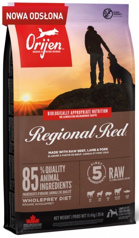 ORIJEN Regional Red - sucha karma dla psa - 11,4kg ORIJEN Regional Red - sucha karma dla psa - 11,4kg