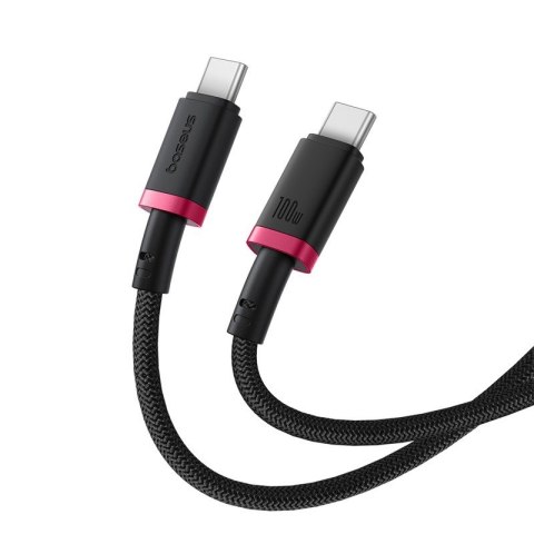 Kabel Baseus Dura Typ C-Typ C 100W 2m (czerwono-czarny) Kabel Baseus Dura Typ C-Typ C 100W 2m (czerwono-czarny)