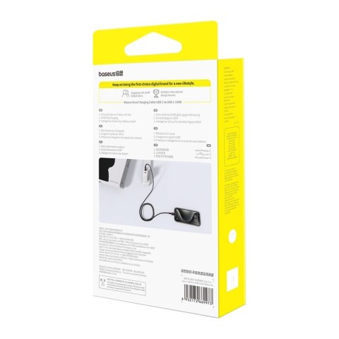 Kabel Baseus Dura Typ C-Typ C 100W 2m (czerwono-czarny) Kabel Baseus Dura Typ C-Typ C 100W 2m (czerwono-czarny)