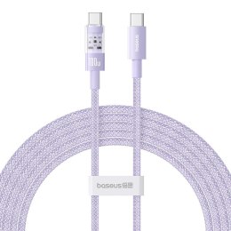Kabel Baseus Gem Typ C-Typc C 100W 2m (fioletowy)