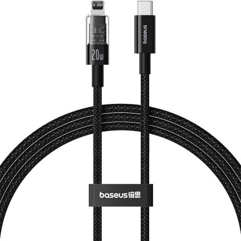 Kabel Baseus Gem USB C-IP 20W 1m (czarny) Kabel Baseus Gem USB C-IP 20W 1m (czarny)