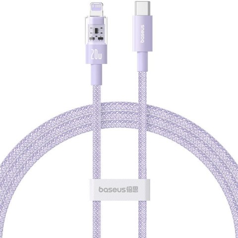 Kabel Baseus Gem USB C-IP 20W 1m (fioletowy) Kabel Baseus Gem USB C-IP 20W 1m (fioletowy)