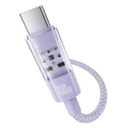 Kabel Baseus Gem USB-USB C 100W 1m (fioletowy)
