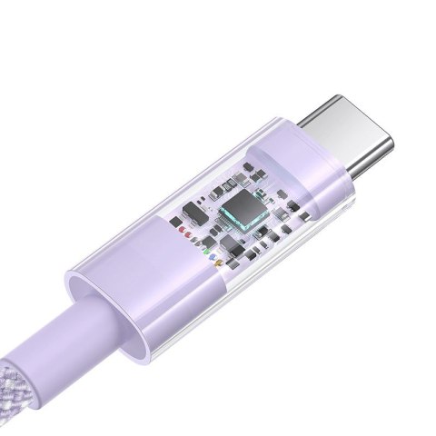 Kabel Baseus Gem USB-USB C 100W 1m (fioletowy) Kabel Baseus Gem USB-USB C 100W 1m (fioletowy)