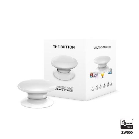 Przycisk zdalnego sterowania FIBARO Z-Wave FGPB-101-1 ZW5 (Bluetooth, Z-Wave; kolor biały) Przycisk zdalnego sterowania FIBARO Z-Wave FGPB-101-1 ZW5 (Bluetooth, Z-Wave; kolor biały)