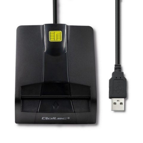 QOLTEC CZYTNIK CHIPOWYCH KART ID INTELIGENTNY | SCR-0634 | USB TYP C QOLTEC CZYTNIK CHIPOWYCH KART ID INTELIGENTNY | SCR-0634 | USB TYP C