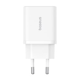 Ładowarka sieciowa Baseus Cube C+U 30W EU (moon white)