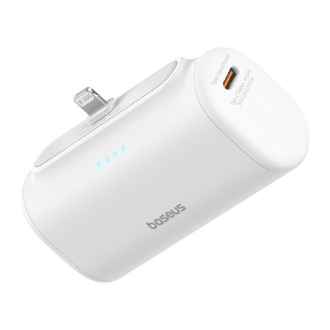 Powerbank Baseus Compact IP 5000mAh 20W USB-C/Lightning (biały) Powerbank Baseus Compact IP 5000mAh 20W USB-C/Lightning (biały)
