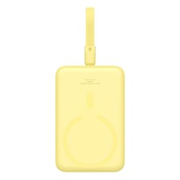 Powerbank Baseus Magnetic Mini Air Wireless 10000mAh 20W+kabel USB C-USB C (żółty)