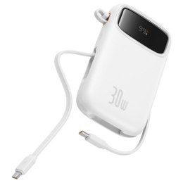 Powerbank Baseus QPow 2 10000mAh 30W 2xUSB-C (biały)