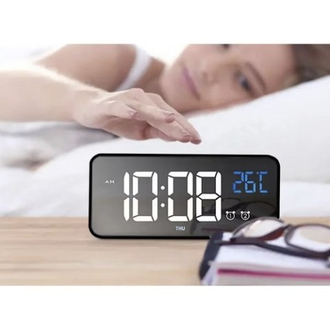 Budzik- zegar LED Izoxis 24736 Budzik- zegar LED Izoxis 24736