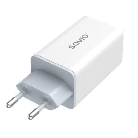 SAVIO ŁADOWARKA SIECIOWA GAN 65W BIAŁA LA-07 SAVIO ŁADOWARKA SIECIOWA GAN 65W BIAŁA LA-07