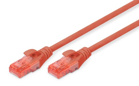 Patchcord DIGITUS UTP kat. 6 10m PVC czerwony Patchcord DIGITUS UTP kat. 6 10m PVC czerwony