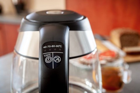 ELDOM CZAJNIK SZKLANY LUX, POJ. 1,7 L,REG TEMP. WODY, 2200 W, C520 ELDOM CZAJNIK SZKLANY LUX, POJ. 1,7 L,REG TEMP. WODY, 2200 W, C520
