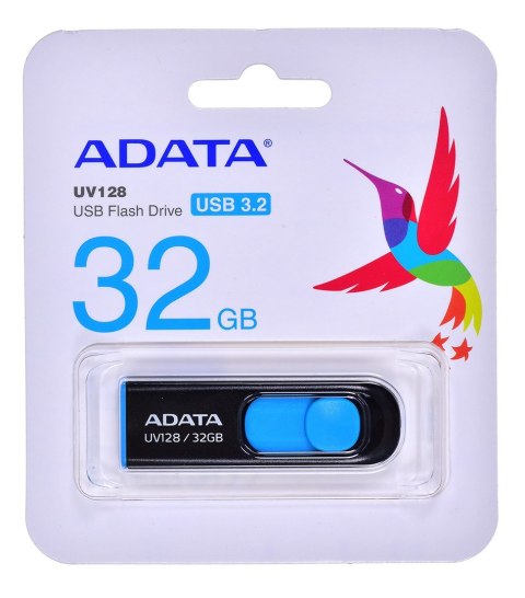Pendrive ADATA UV128 AUV128-32G-RBE (32GB; USB 3.0; kolor czarny) Pendrive ADATA UV128 AUV128-32G-RBE (32GB; USB 3.0; kolor czarny)